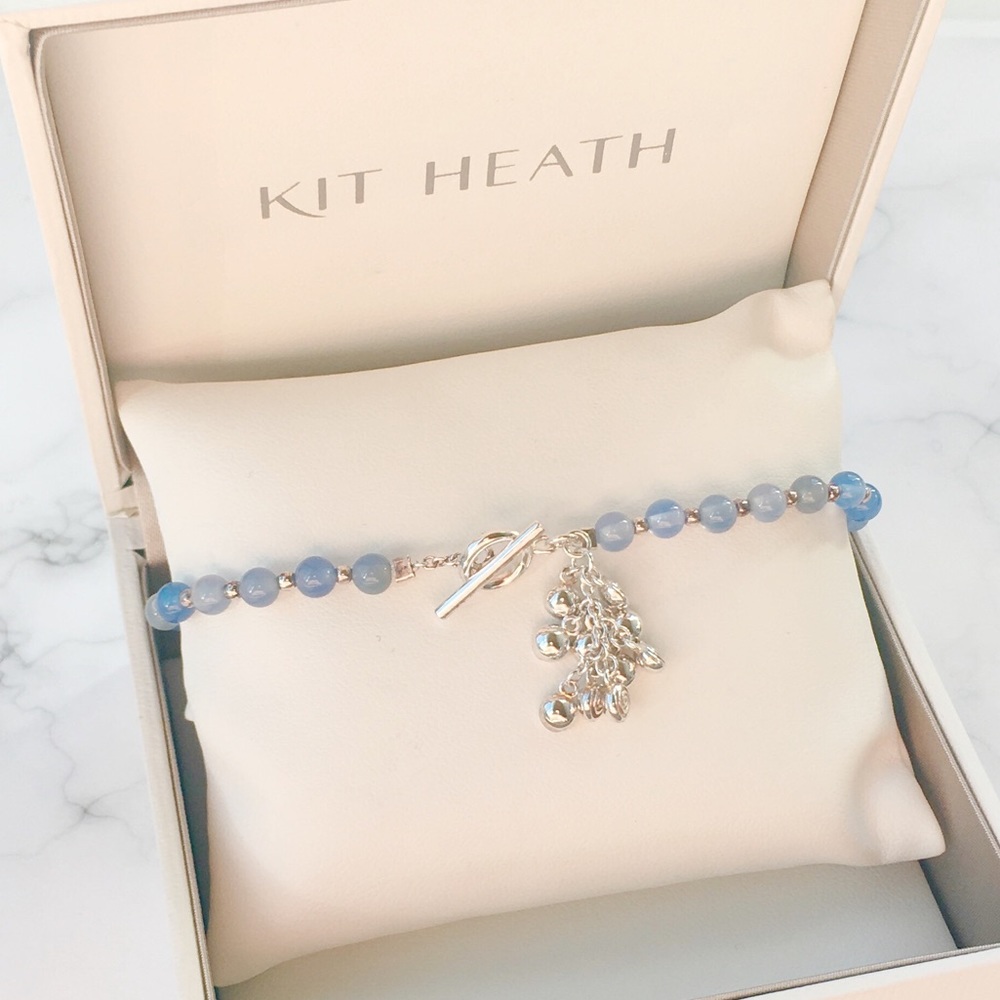 💥HOST PICK💥 Kit Heath Blue Lace Agate & Sterling Bead Bracelet